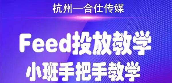 合仕传媒Feed投放教学，手把手教学，开车烧钱必须自己会-福喜网创