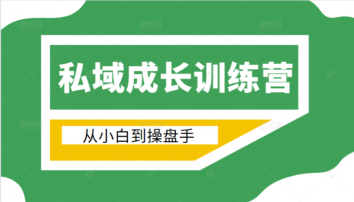 电商私域成长训练营，从小白到操盘手（价值999元）-福喜网创
