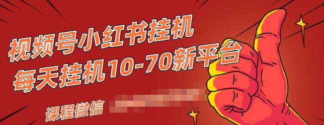 视频号小红书抖音挂机项目，小白无脑操作，按照要求来，单号每天几十米-福喜网创
