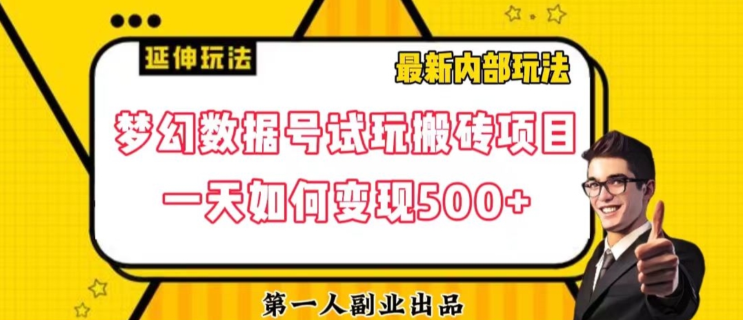 数据号回归玩法游戏试玩搬砖项目再创日入500+【揭秘】-福喜网创