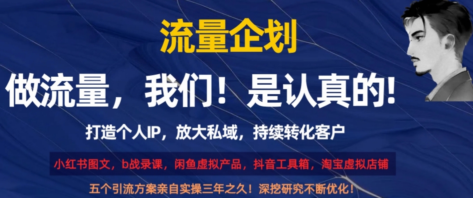 流量企划，打造个人IP，放大私域，持续转化客户【揭秘】-福喜网创
