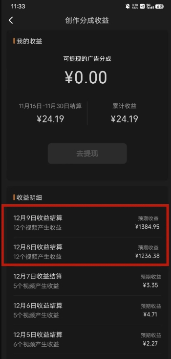最新撸视频号‮作创‬者‮益收‬课程，测通了视频号分成计划，一天百来块-福喜网创
