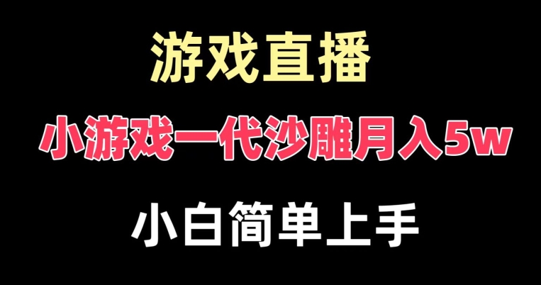 玩小游戏一代沙雕月入5w，爆裂变现，快速拿结果，高级保姆式教学【揭秘】-福喜网创