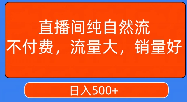 视频号直播间纯自然流，不付费，白嫖自然流，自然流量大，销售高，月入15000+【揭秘】-福喜网创