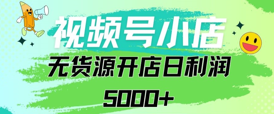 视频号无货源小店从0到1日订单量千单以上纯利润稳稳5000+【揭秘】-福喜网创